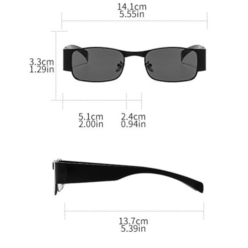 COTIA Small Square Sunglasses for Women Men Punk Metal Retro Rectangle Personality Y2K Sun Glasses Eyewear4