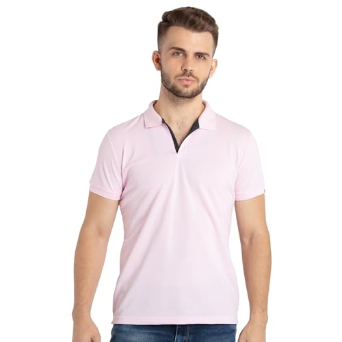 Image of Status Quo Men's Polo T-Shirt | Rich Cotton Blend | Slim Fit | All Day Comfort | Contrast Inner Placket | Polo Collar