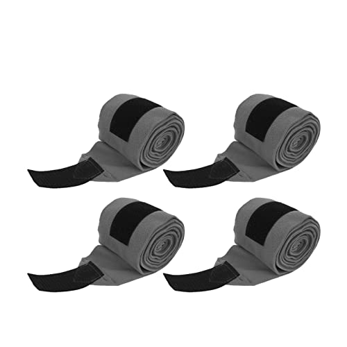 Horse Leg Wrap, Protective Self Adhesive Fleece Horse Leg Wraps Double Sided Warm for Exercising for Riding for Training (Gray)