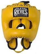 新品未使用Reyes レイジェスプロフェッショナルヘッドギア M イエロー REYES(レイジェス)ヘッドギア・ナイロンフェースバー付き(フル