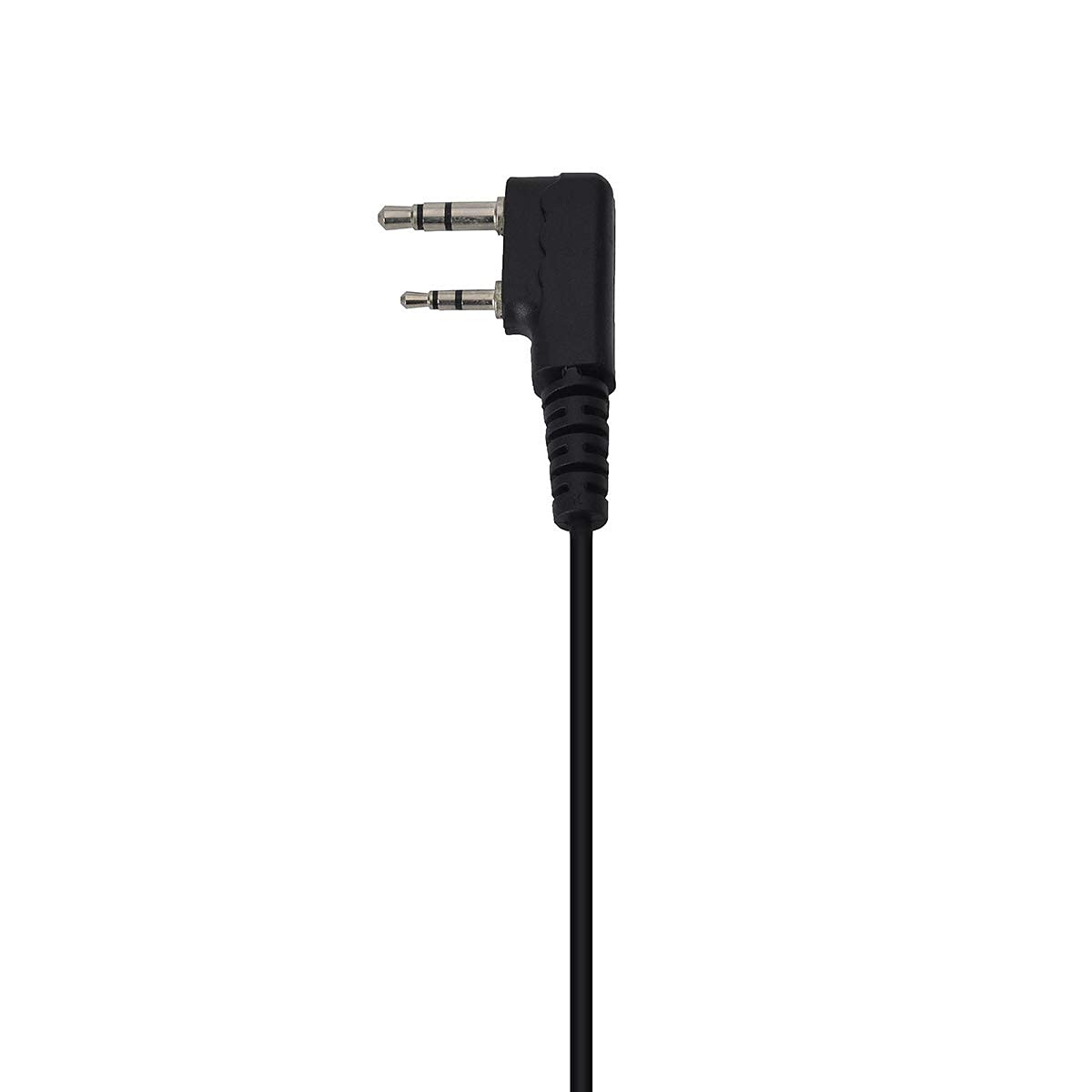 UAYESOK Pinganillo Walkie Talkie, Auriculares 2 Pines Transparente Tubo Acústico con Micrófono PTT para Emisora Radio Baofeng UV-5R 888S GT-3 UV-82 Kenwood TK-3107 TK-3301 RETEVIS WOUXUN (2 Piezas)