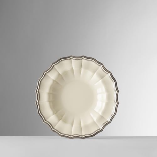 Mario Luca Giusti Eva Melamine Bowl, Ivory & Grey