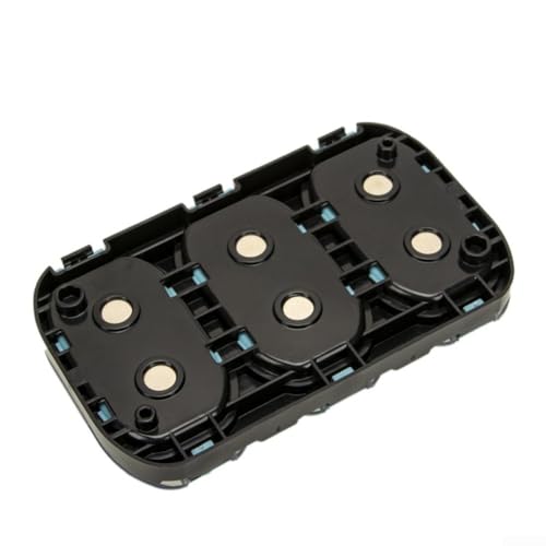 Honseadek 3 Compartment Magnetic Fishing Hooks Box with Waterproof Seal, Lid Lure Storage for Flies, Hooks, Tackle - Compatible with Accessories, Compact Size 11 * 6.8 * 1.5cm
