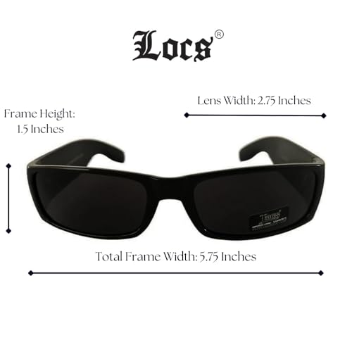 Image of Locs Mens Hardcore Gangster Sunglasses Bandana Print