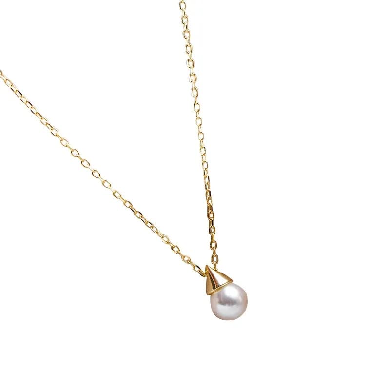 Collier pendentif triangle de perles pour un anniversaire
