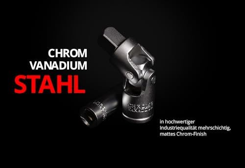 Bild 2 - Mephisto Ratschenschlüssel Set als Ratschenkoffer Steckschlüssel Satz/Umschaltknarre Premium XXL 216-teilig mit Chrom, Vanadium Werkzeug und Bit Set inkl. Bitaufsatzadpter für Akkuschrauber