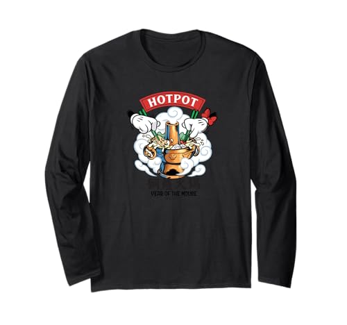 T-shirt Mickey Nouvel An Chinois manche longue idéal pour repas de fête