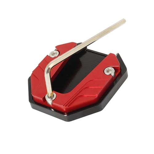 アクセサリー サイドスタンド YA&MA&HA NMAX155 N MAX NMAX 155 125 NMAX125 キックスタンドプレート延長サポート(Red-4)