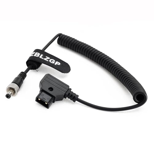 ZBLZGP D-Tap auf Verriegelungsmanschette DC 5,5 x 2,5 mm Spiralkabel für Dezimator MD-HX DMON-Quad