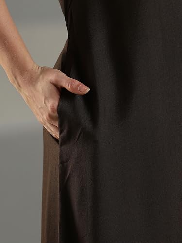 Image of 9shines Label Stylish Alpine Nighty Maxi for Women | Full Length Trendy Nightgown | Premium Nightdress | Nightwear | Heavy Embroidery Nighty with Pockets(2891)