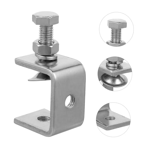 HEALLILY 4 Pcs Braçadeira c De 1 Polegada C Grampos Pesados Braçadeira c De Soldagem Grampos De Ferr