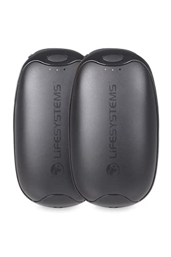 Calientamanos Doble Recargable con función de batería Externa de Lifesystems, 2 baterías USB y USB-C de 5000 mAh, 3 Niveles de Calor, hasta 9 Horas de Calor