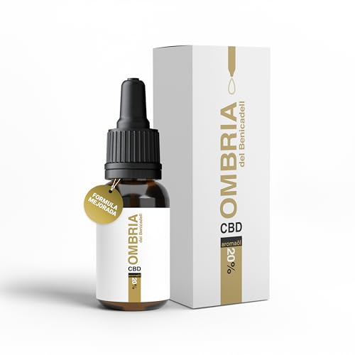 Ombria del Benicadell - CBD 20% (Fórmula Mejorada) Premium CBD Oil 20% - 2000mg CBD Puro – 10ml - 390 Gotas - 0% THC