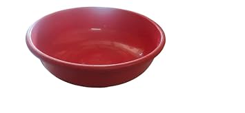 Shyam Iron Store@.Waterwell Plastic Unbreakable Tasla/Tub Construction Tasla Red Color (Size-16 inch)