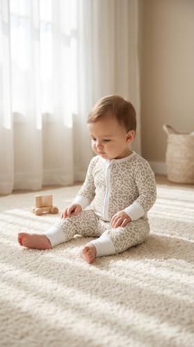 Image of ITSY BITSY BOUTIQUE Viscose Bamboo Baby Pajamas - Boys and Girls Footie Sleeper Convertible 2-Way Zipper Sleeper