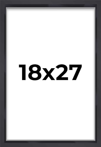 18x27 Shadow Box Frame Contemporary Black | 3/4" Depth of Usable Space| Interior Size 18x27 or 27x18 Inches| UV Resistant Acrylic, Acid-Free Backing, Wall Hangers | Made in USA
