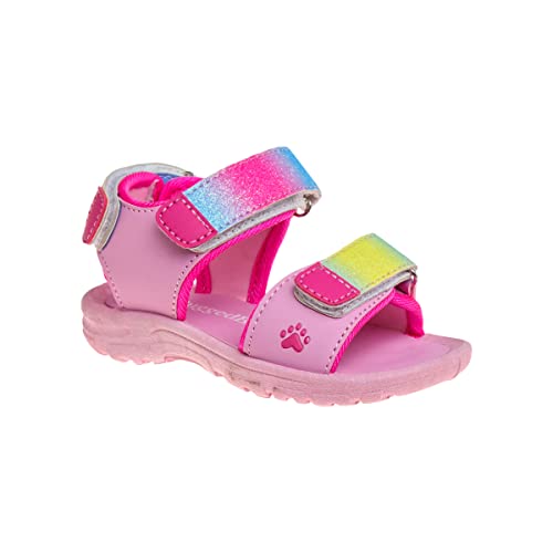 Image of Rugged Bear Girls Sport Active Summer Open Toe Sandals (Toddler)