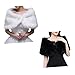 Holibanna Beautiful Bride Shawl White Fur Imitation Shawl Winter Warm Tippet Fashionable Bridal Accessory
