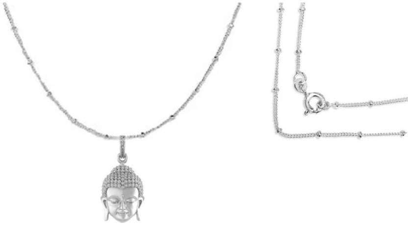 Pendentif bouddha Gautam en argent 925 petit format ciselé à la main