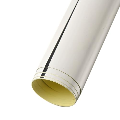 BlesConi Sticker mural miroir pour salle de bain et salon - Film acrylique réfléchissant - 50 x 150 cm, 0,1 mm d'épaisseur, facile à appliquer (50 x 100 cm)