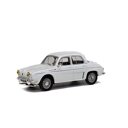 Solido S4304300 421436520-1:43 Renault Dauphine, 1961, Modelo de Coche, Color Crema y Blanco