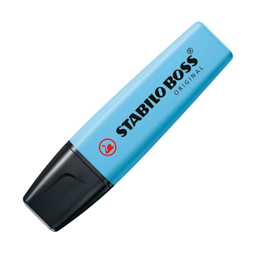 Marca Texto - STABILO BOSS ORIGINAL Pastel – Estojo com 4 unidades – Em 4 cores exclusivas