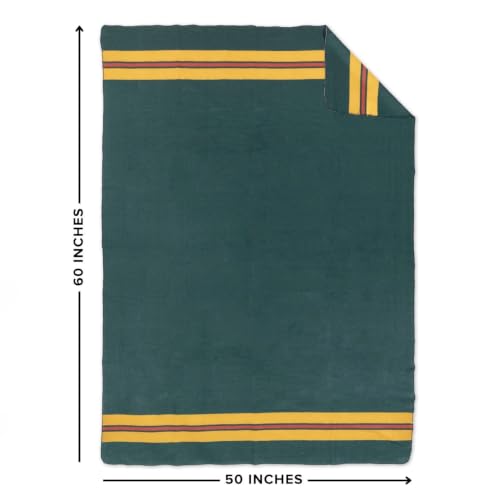 Image of Arcturus Rainier Wool Throw Blanket - 50 inchx60 inch Throw for Sofa or Bed - Classic Heritage Striped Design - Perfect for Cozy Home Decor & Outdoor Fire Pits (Fort Vancouver)