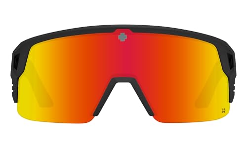 Image of SPY Optic Monolith 5050, Cylindrical Shield Semi-rimless Sunglasses, Color and Contrast Enhancing Lenses