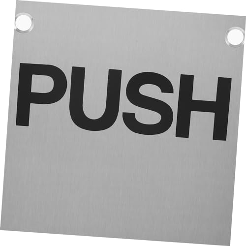 Plaque de poussée de porte acier inoxydable stop rayures de poignées - 8