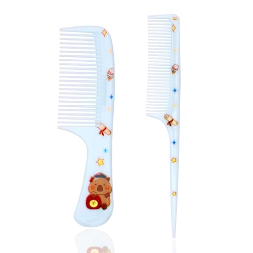 Set de 2 Peines Plásticos para Niñas Azul miniatura 1