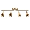 4 light track lighting kit matt brass finish adjustable with moden flush mount ceiling spotlight for kitchenliving roomhome improvement  urban country home decor
