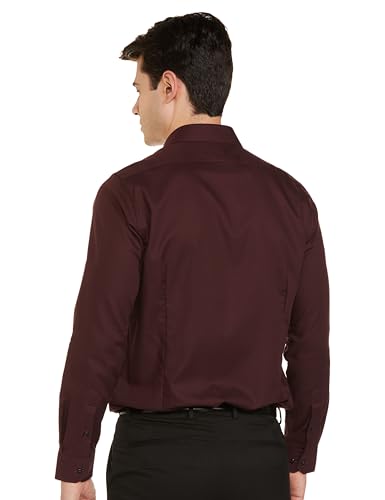 Image of Van Heusen Men Cotton Solid Slim Fit Formal Shirt