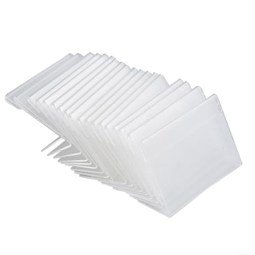 Lot de 20 présentoirs en acrylique transparent 5 x 7,5 cm pour menus, listes de prix, photos, cartes de visite, plaques nominatives, magasins, restaurants,...