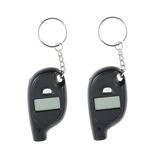 SEWOART 2Pcs Digital Tire Pressure Gauge with Keychain Portable and Ergonomic Design for Accurate Readings Cars and Trucks Non Slip Surface for Comfortable Grip