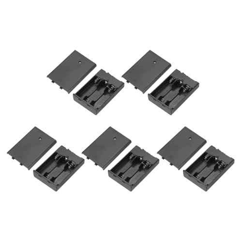Support de piles AA pour guirlande LED boîte 3 slots avec couvercle intérieur extérieur