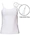 B2BODY Girls Camisole Undershirts with Shelf Bra – Cotton Girls Cami, Multi-Pack (XL)