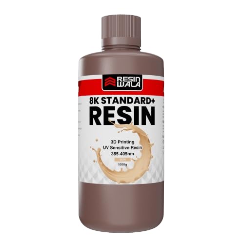 RESINWALA 8K Standard+ Resin, 3D Printer Photopolymer Resin for LCD/MSLA/DLP 3D Printing, Fast Curing & High Precision & Low Odor UV-Curing Standard Resin (Skin, 1000g) (B0DDCD2D8W) Amazon Price History, Amazon Price Tracker