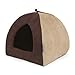 Ancol Timberwolf Faux Suede Sleepy Paws Pyramid Bed