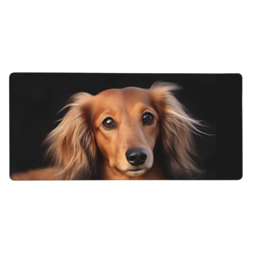 Tapis de souris de jeu teckel tapis de bureau étendu ordinateur portable 40x90cm