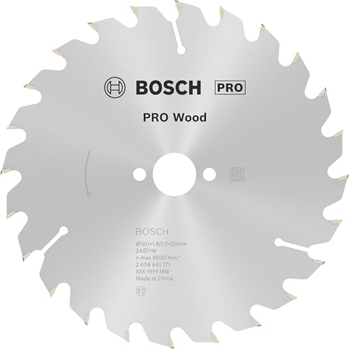 Bosch 1x PRO Wood Kreissägeblatt, 160 x 1,8 x 20 mm, T24