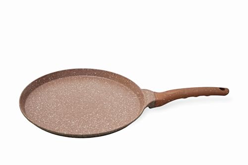 Image of ATTIL - Non Stick Mini Dosa Tawa - Gas & Induction Base - Tawa for Omlet and Mini Dosa (22cm) - Granite Brown