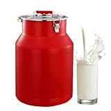 ★Pot A Lait Inox Bidon Capacités disponibles : Disponibles en capacités de 6 à 36 litres,nos cuves vous permettent de stocker et de transporter la quantité de lait nécessaire,seau inox avec couvercle facilitant ainsi la distribution de lait ou de vin.