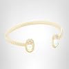 Kendra Scott Elton Cuff Bracelet for Women, Fashion Jewelry, 14k Gold-Plated, Dichroic Glass #4
