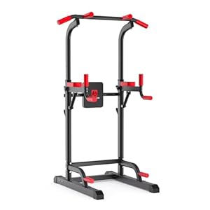 Power Tower Dip Station,Multi-Function Pull Up Adujustable Height Up 85.5" for Home Gym Strength Training Fitness Equipment,400LBS Power Tower Dip StationMulti Function Pull Up Adujustable Height Up 855 for Home Gym Strength Training Fitness Equipment400LBS