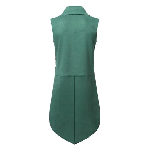 Chaleco victoriano medieval de alta calidad con acabados de moda y cuello alto 6