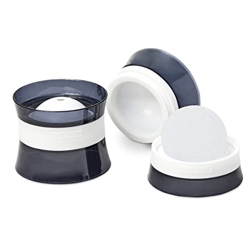 ZOKU Set of 2 Silicone Ice Sphere Molds, Stackable...