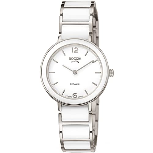 Boccia Montre pour Femme 3311-01, Blanc., Taille Unique, Bracelet
