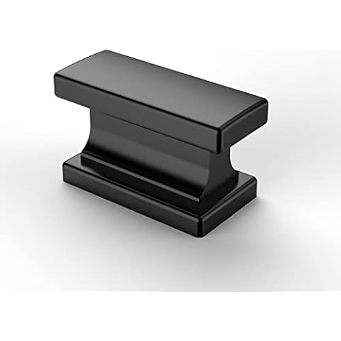 Asidrama 10 Pack Matte Black Kitchen Cabinet Knobs Dresser Knobs Drawer Knobs Cabinet Hardware Zinc Knobs for Dresser Drawers Cover