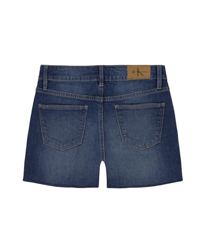 Calvin Klein Girls Boyfriend Fit Stretch Denim Jean Shorts2