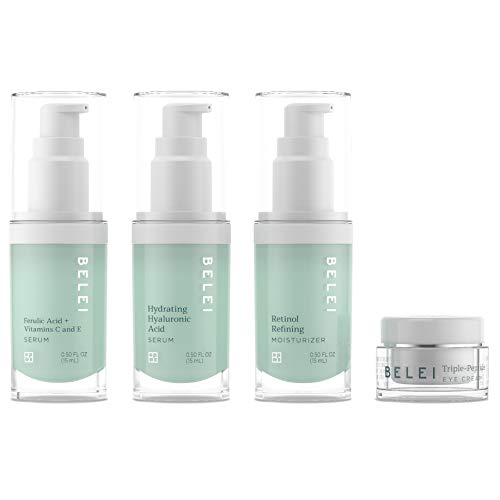 Amazon Brand - Belei Beauty Solutions Deluxe Mini-Size Skin Care Set, All Skin Types